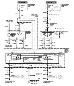 Acura RL - wiring diagram - trailer/camper adapter