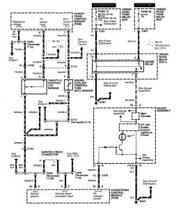 Acura RL - wiring diagram - transmission controls (part 3)