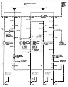 Acura RL - wiring diagram - turn signal lamp (part 2)