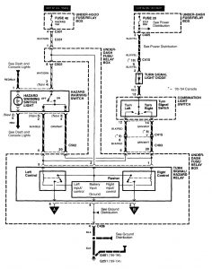 Acura RL - wiring diagram - turn signal lamp
