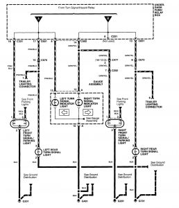 Acura RL - wiring diagram - turn signal lamp
