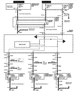 Acura RL - wiring diagram - warning indicators (part 1)