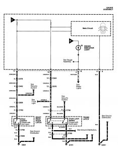 Acura RL - wiring diagram - warning indicators (part 2)