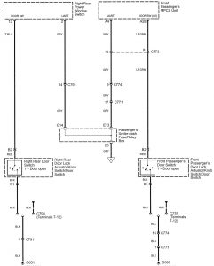 Acura RL - wiring diagram - warning lamps (part 3)