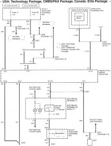 Acura RL - wiring diagram - adaptive front lighting system (part 1)