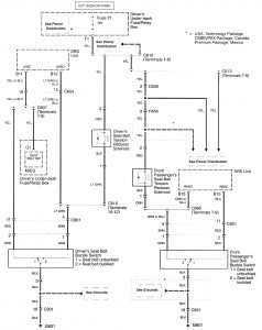 Acura RL - wiring diagram - air bags (part 4)