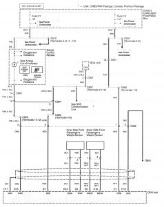 Acura RL - wiring diagram - air bags (part 5)
