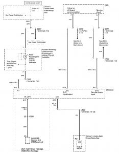 Acura RL - wiring diagram - air bags (part 7)