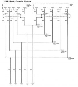 Acura RL - wiring diagram - audio (part 11)