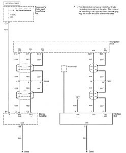 Acura RL - wiring diagram - audio (part 3)