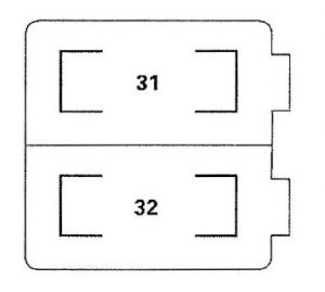 Acura RL - wiring diagram - auxiliary under-dash fuse holder