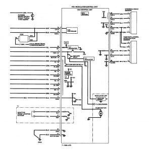 Acura RL - wiring diagram - brake controls (part 2)