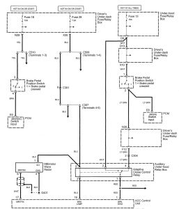 Acura RL - wiring diagram - collision mitigation brake system (part 3)
