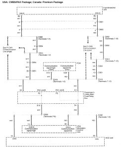 Acura RL - wiring diagram - collision mitigation brake system (part 2)