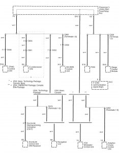 Acura RL - wiring diagram - computer data lines (part 3)