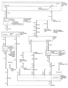 Acura RL - wiring diagram - door aja -warning (part 2)