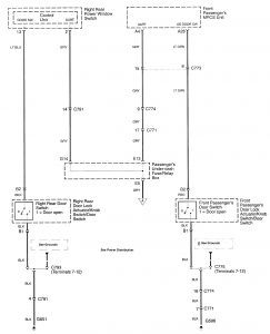 Acura RL - wiring diagram - door aja -warning (part 3)