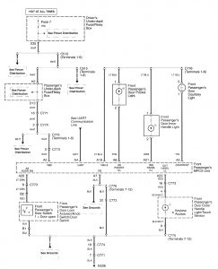 Acura RL - wiring diagram - door lamps (part 2)