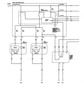 Acura RL - wiring diagram - exterior lighting (part 1)