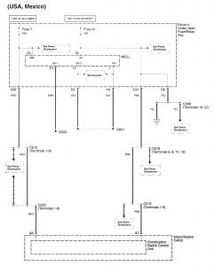 Acura RL - wiring diagram - exterior lighting (part 1)