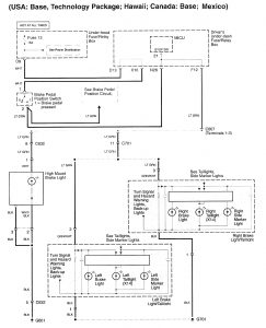 Acura RL - wiring diagram - exterior lighting (part 15)