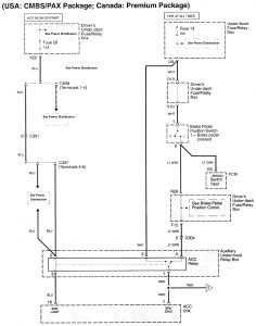 Acura RL - wiring diagram - exterior lighting (part 16)