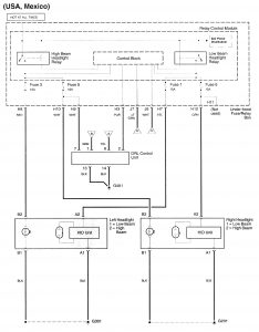 Acura RL - wiring diagram - exterior lighting (part 3)