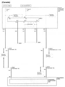 Acura RL - wiring diagram - exterior lighting (part 4)