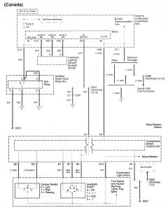 Acura RL - wiring diagram - exterior lighting (part 5)
