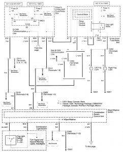 Acura RL - wiring diagram - exterior lighting (part 7)