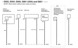 Acura RL - wiring diagram - ground distribution (part 9)