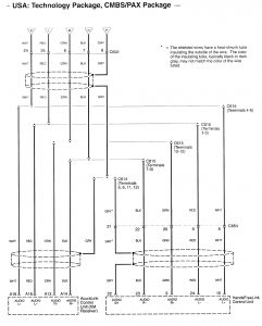 Acura RL - wiring diagram - hands free link system (part 10)