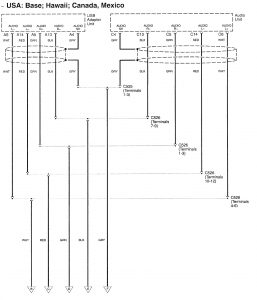 Acura RL - wiring diagram - hands free link system (part 5)