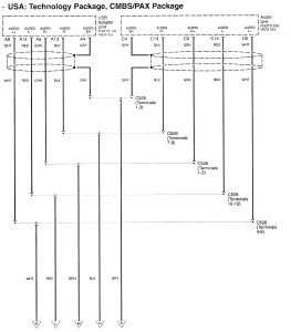 Acura RL - wiring diagram - hands free link system (part 9)