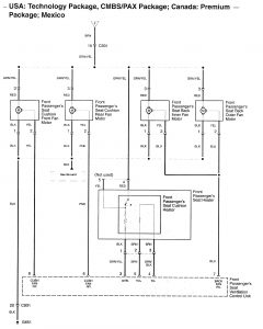 Acura RL - wiring diagram - heated seats (part 10)