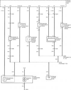 Acura RL - wiring diagram -HVAC controls (part 4)