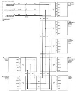 Acura RL - wiring diagram - HVAC controls (part 5)