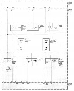 Acura RL - wiring diagram - HVAC controls