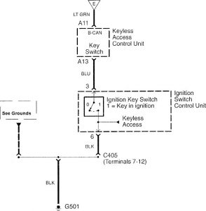 Acura RL - wiring diagram - illuminated entry (part 4)