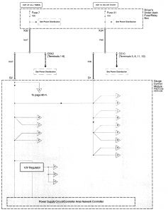 Acura RL - wiring diagram - instrumentation (part 1)