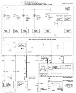 Acura RL - wiring diagram - instrumentation (part 3)