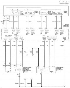 Acura RL - wiring diagram - integrated memory system (part 3)