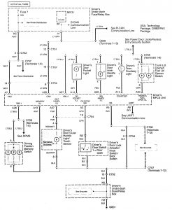 Acura RL - wiring diagram - interior lighting (part 1)
