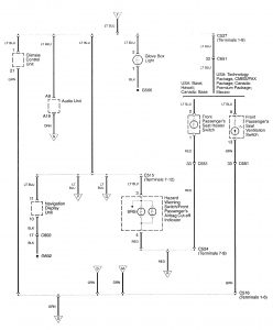 Acura RL - wiring diagram - interior lighting (part 10)