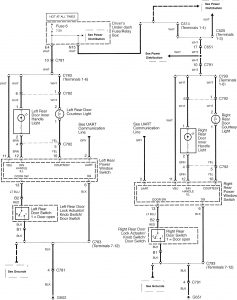 Acura RL - wiring diagram - interior lighting (part 2)