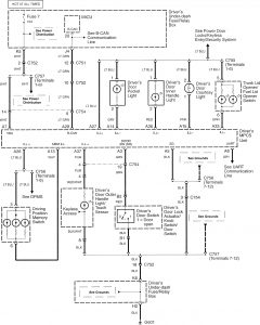 Acura RL - wiring diagram - interior lighting (part 3)