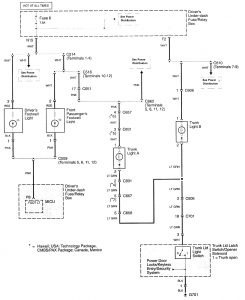 Acura RL - wiring diagram - interior lighting (part 4)