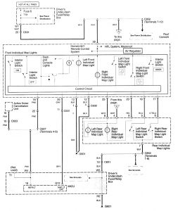 Acura RL - wiring diagram - interior lighting (part 5)
