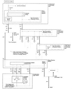Acura RL - wiring diagram - interior lighting (part 7)