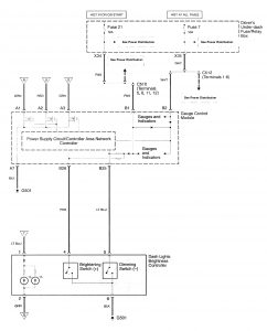Acura RL - wiring diagram - interior lighting (part 8)